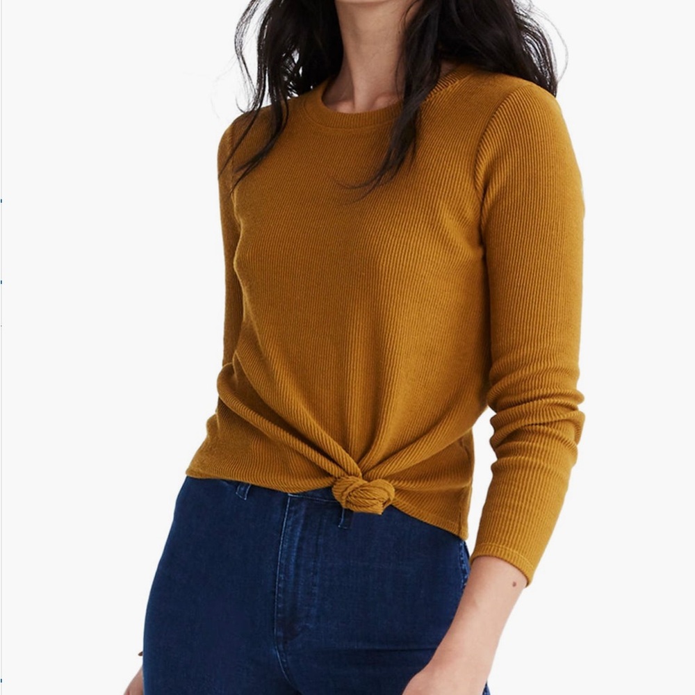 Madewell Elwood Knot Front Top